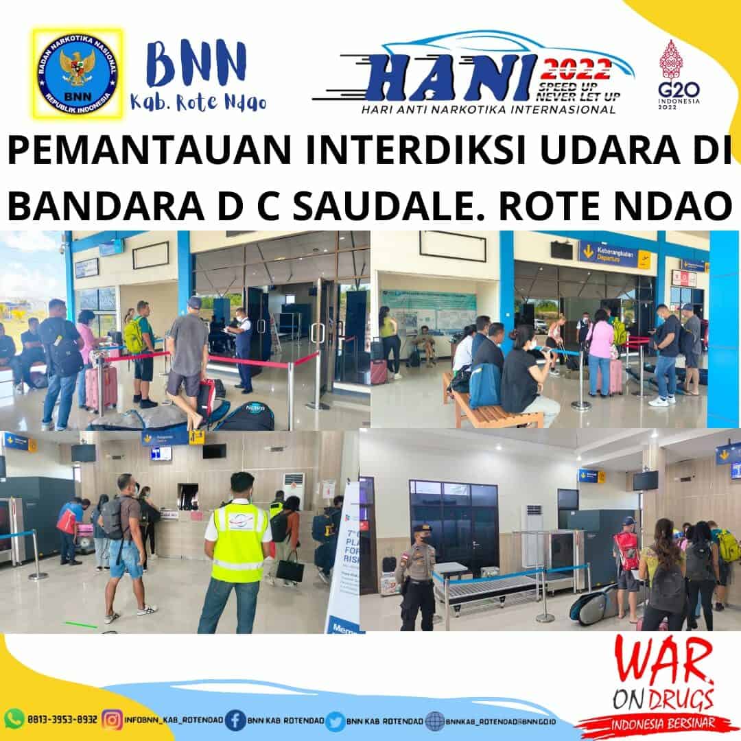 Seksi Pemberantasan Melaksanakan Pemantauan Interdiksi Udara di Bandara D.C. Saudale Rote. Seksi Pemberantasan Melaksanakan Pemantauan Interdiksi Udara di Bandara D.C. Saudale Rote.