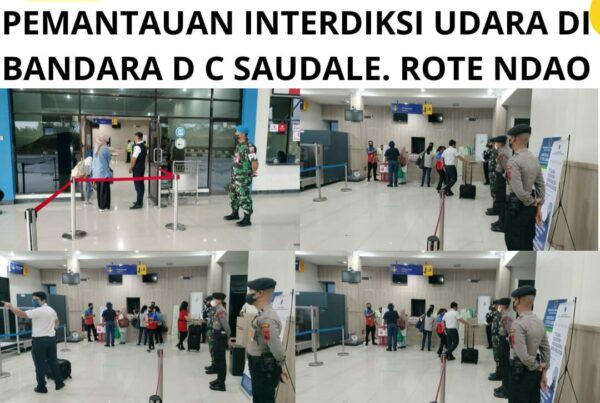 Seksi Pemberantasan Melaksanakan Pemantauan Interdiksi Udara di Bandara D.C. Saudale Rote Ndao.