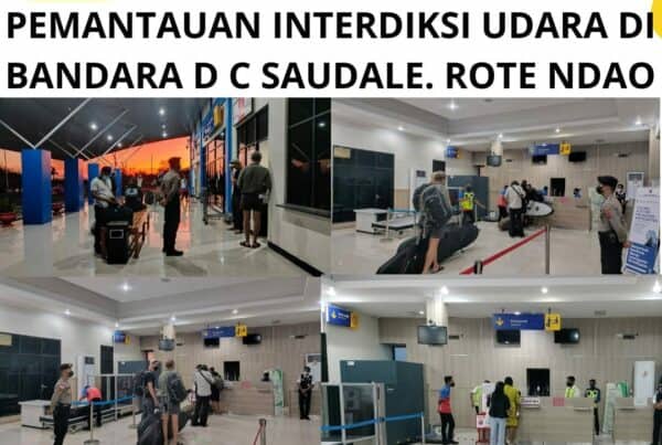 Seksi Pemberantasan Melaksanakan Pemantauan Interdiksi Udara di Bandara D.C. Saudale Rote Ndao.