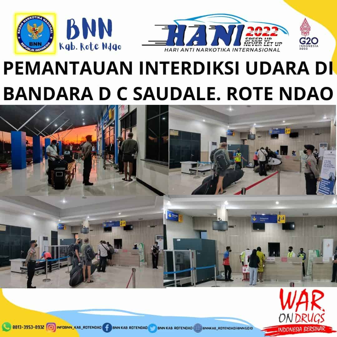 Seksi Pemberantasan Melaksanakan Pemantauan Interdiksi Udara di Bandara D.C. Saudale Rote Ndao. Seksi Pemberantasan Melaksanakan Pemantauan Interdiksi Udara di Bandara D.C. Saudale Rote Ndao.