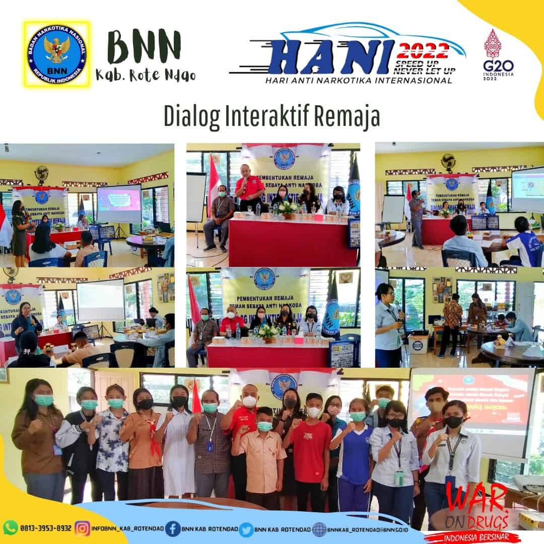 Pembentukan Remaja Teman Sebaya Anti Narkoba (Pertemuan I) Koordinasi Dengan Kepala Desa Batutua Terkait Perubahan SK Agen Pemulihan sekaligus penyerahan Buku Kegiatan dan Buku Pemulihan.