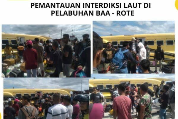 Seksi Pemberantasan Melaksanakan Pemantauan Interdiksi Laut di Pelabuhan Ba’a – Rote Ndao