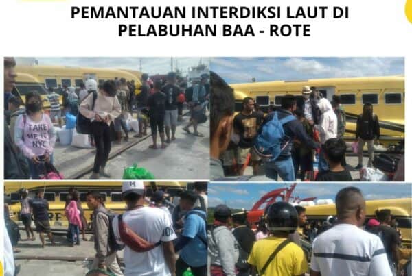 Seksi Pemberantasan Melaksanakan Pemantauan Interdiksi Laut di Pelabuhan Ba’a – Rote Ndao