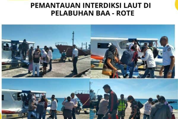 Seksi Pemberantasan Melaksanakan Pemantauan Interdiksi Laut di Pelabuhan Ba’a – Rote Ndao