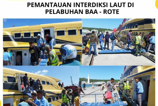 Seksi Pemberantasan Melaksanakan Pemantauan Interdiksi Laut di Pelabuhan Ba’a – Rote Ndao