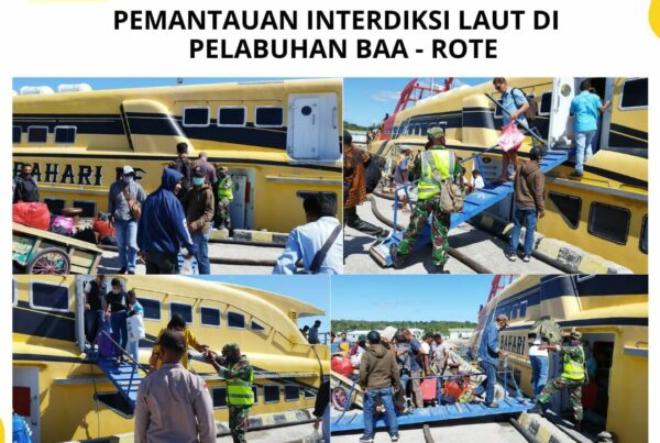 Seksi Pemberantasan Melaksanakan Pemantauan Interdiksi Laut di Pelabuhan Ba’a – Rote Ndao