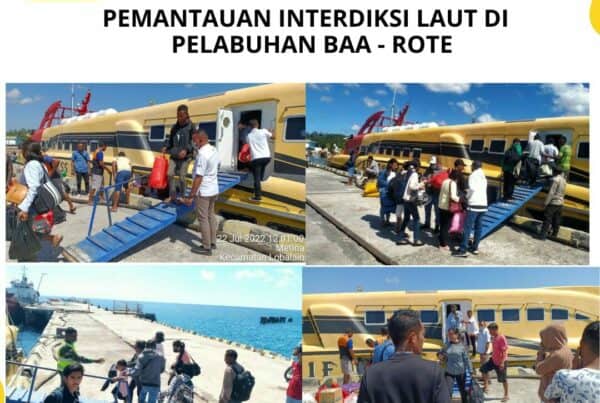 Seksi Pemberantasan Melaksanakan Pemantauan Interdiksi Laut di Pelabuhan Ba’a – Rote Ndao