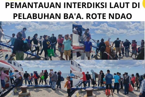 Seksi Pemberantasan Melaksanakan Pemantauan Interdiksi Laut di Pelabuhan Ba’a – Rote Ndao.