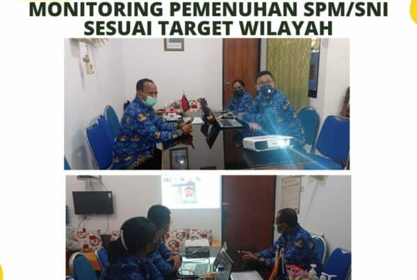 Seksi Rehabilitasi : Vidcon Monitoring Pemenuhan SPM/SNI sesuai target wilayah