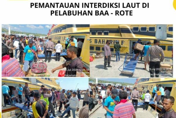Seksi Pemberantasan Melaksanakan Pemantauan Interdiksi Laut di Pelabuhan Ba’a – Rote Ndao