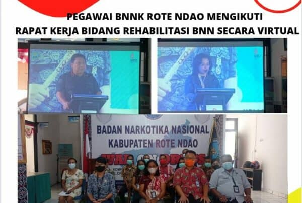 Pegawai BNNK Rote Ndao Mengikuti Rapat Kerja Bidang Rehabilitasi BNN secara virtual