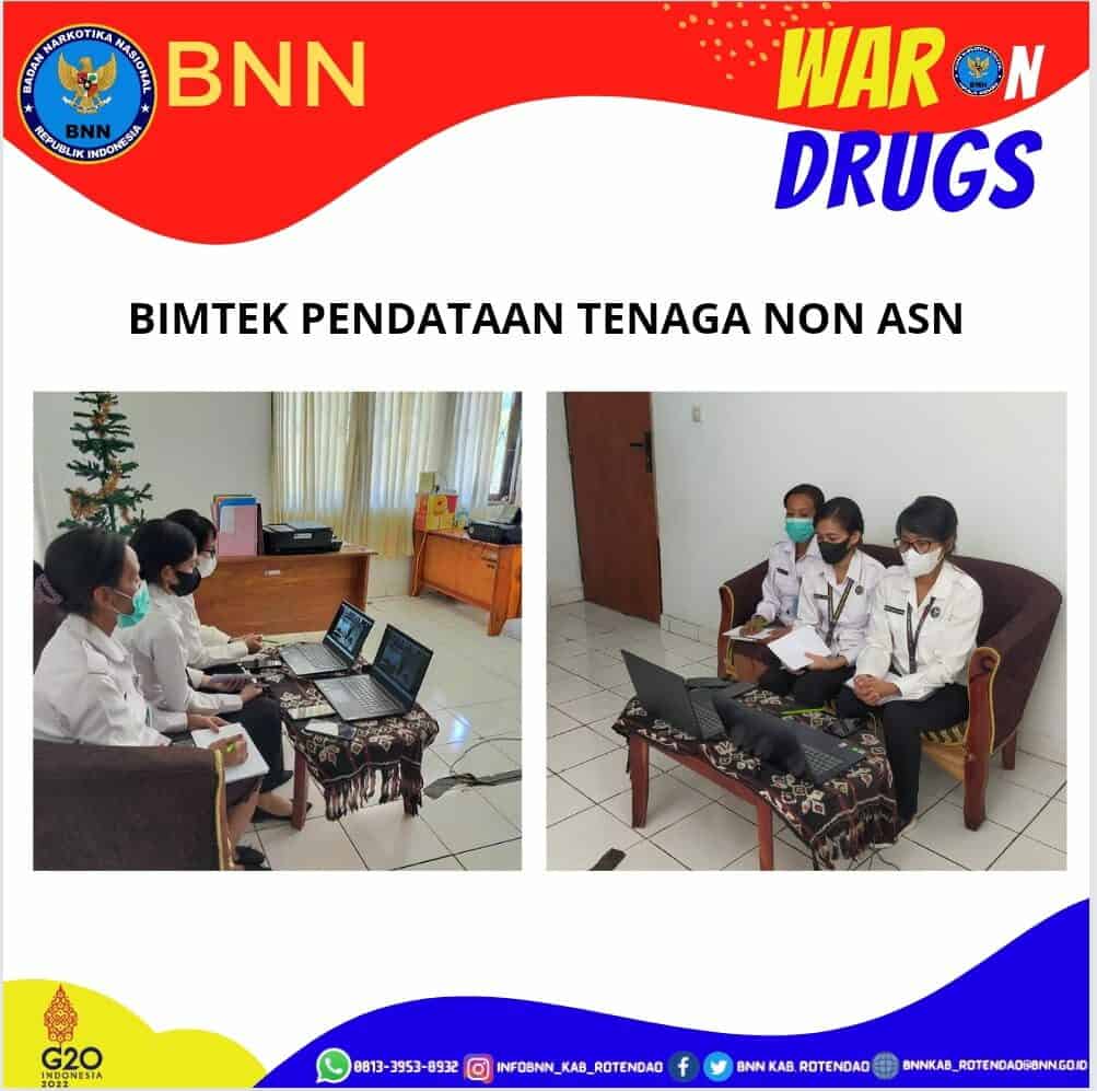 Bimtek penggunaan aplikasi pendataan tenaga Non ASN di lingkungan BNN Bimtek penggunaan aplikasi pendataan tenaga Non ASN di lingkungan BNN