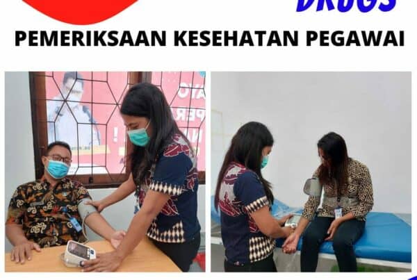 Pemeriksaan Kesehatan Berupa Mengukur Tekanan Darah.