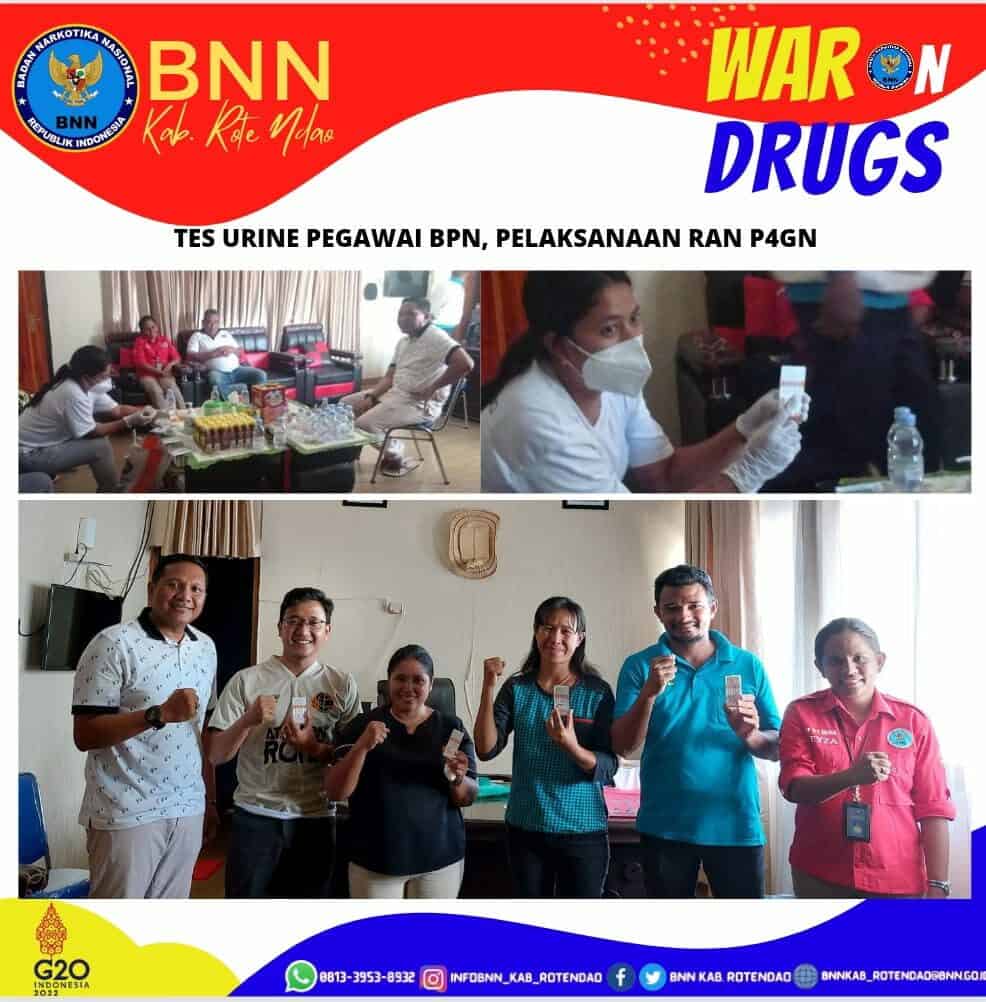 Tes Urine Pegawai BPN Kabupaten Rote Ndao, Pelaksanaan RAN P4GN Konsep Otomatis