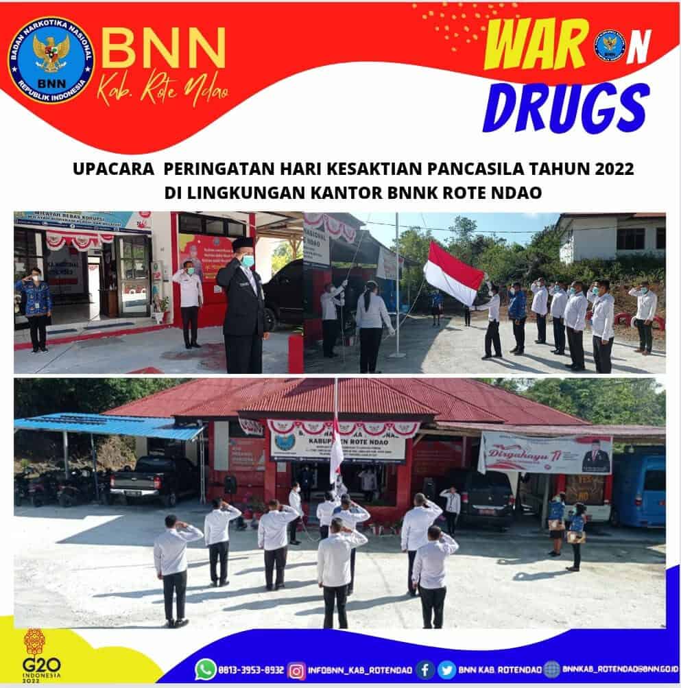 Upacara Peringatan Hari Kesaktian Pancasila di lingkungan Kantor BNNK Rote Ndao Upacara Peringatan Hari Kesaktian Pancasila di lingkungan Kantor BNNK Rote Ndao