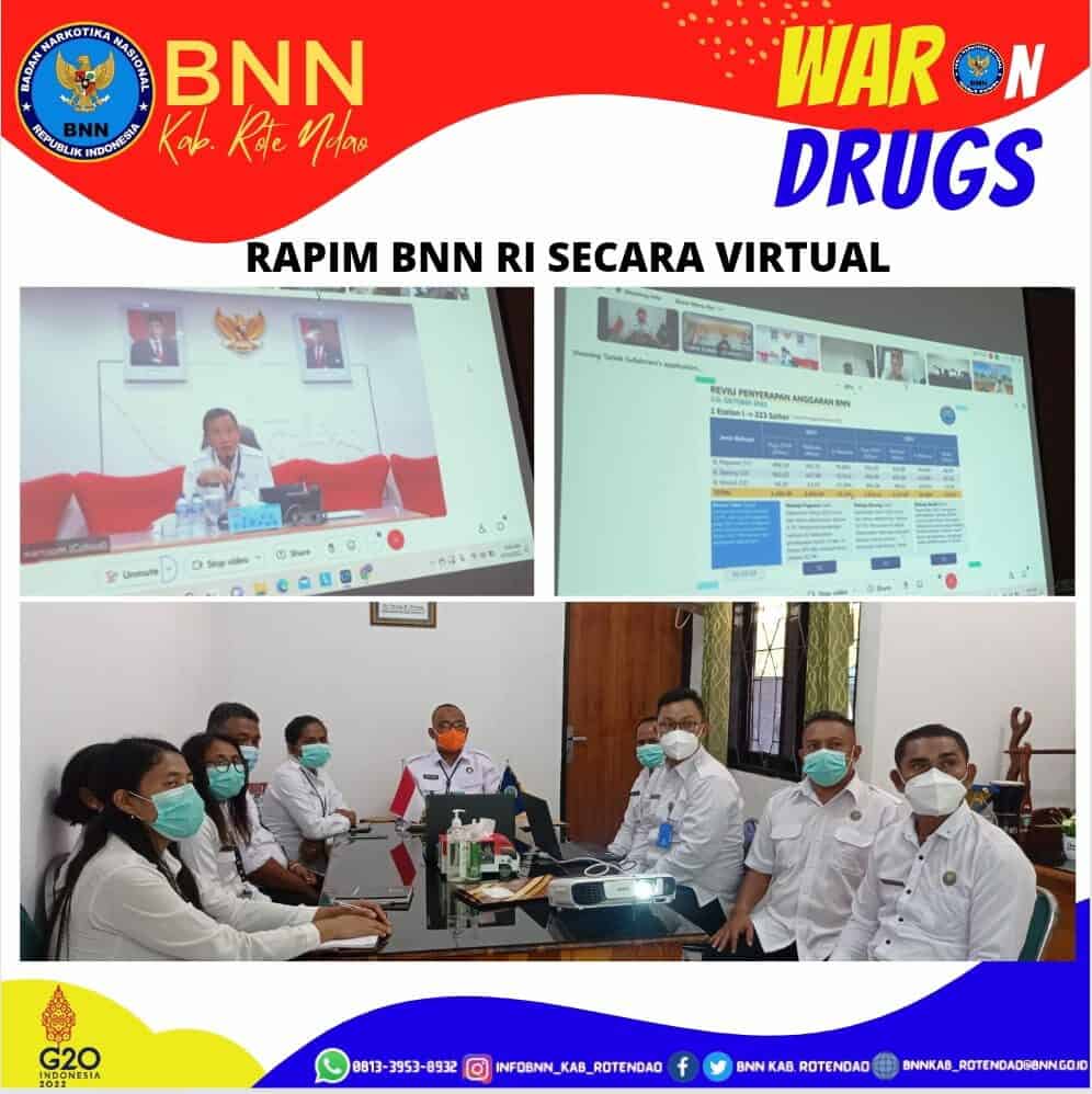 Rapim BNN RI Secara Virtual Rapim BNN RI Secara Virtual