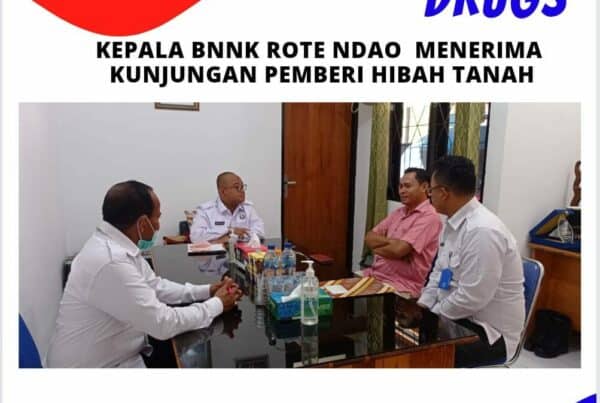 Kepala BNNK Rote Ndao menerima kunjungan pemberi hibah tanah