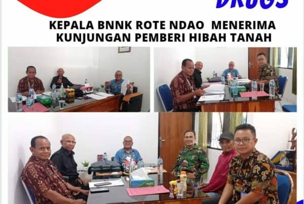 Kepala BNNK Rote Ndao menerima kunjungan pemberi hibah tanah