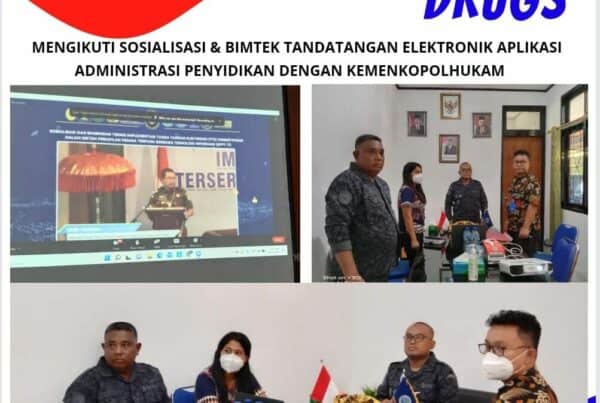 Kepala BNNK Rote Ndao mengikuti Sosialisasi dan Bimtek Tandatangan Elektronik Aplikasi Penyidikan dengan Kemenkopolhukam secara Virtual