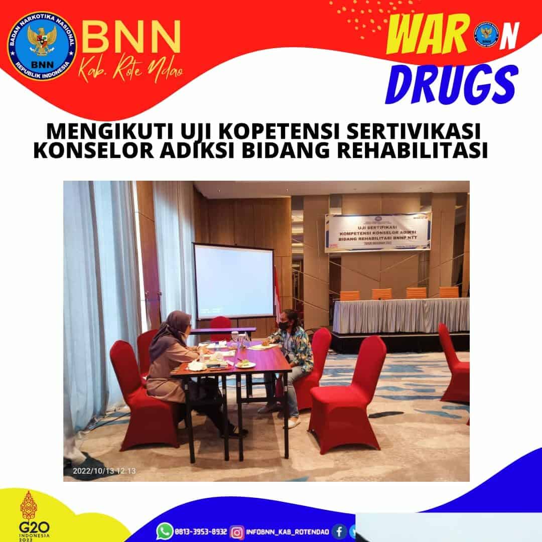 Mengikuti Uji Sertifikasi Kompetensi Konselor Adiksi Bidang Rehabilitasi Tahun 2022 Hari Ke - 2. Mengikuti Uji Sertifikasi Kompetensi Konselor Adiksi Bidang Rehabilitasi Tahun 2022 Hari Ke – 2.