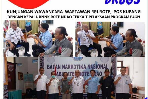 Wawancara Wartawan RRI Rote, Pos Kupang dengan Kepala BNNK Rote Ndao terkait pelaksanaan Program P4GN Wawancara Wartawan RRI Rote, Pos Kupang dengan Kepala BNNK Rote Ndao terkait pelaksanaan Program P4GN