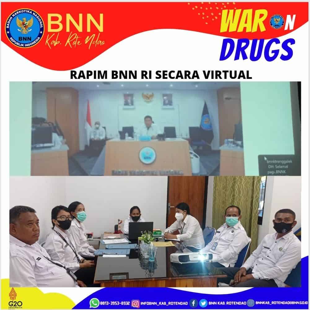 Rapim BNN RI Secara Virtual Rapim BNN RI Secara Virtual