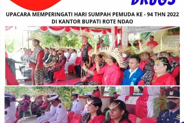 Mengikuti Upacara Memperingati Hari Sumpah Pemuda Ke – 94 Tahun 2022 di Kantor Bupati Rote Ndao