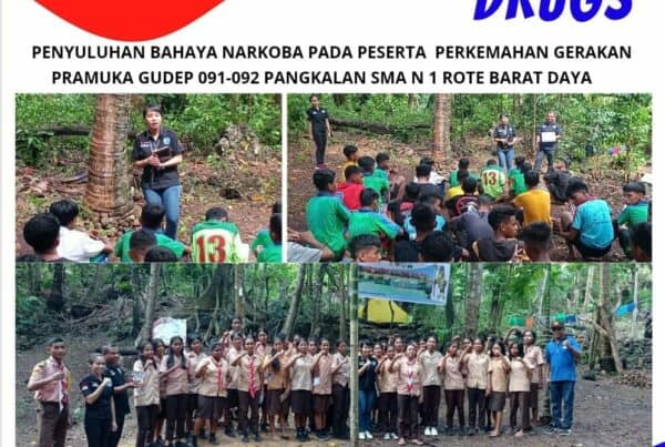 Penyuluhan Bahaya Narkoba pada Peserta Perkemahan Perkajusami Gerakan Pramuka Gudep 091-092 Pangkalan SMA N 1 Rote Barat Daya