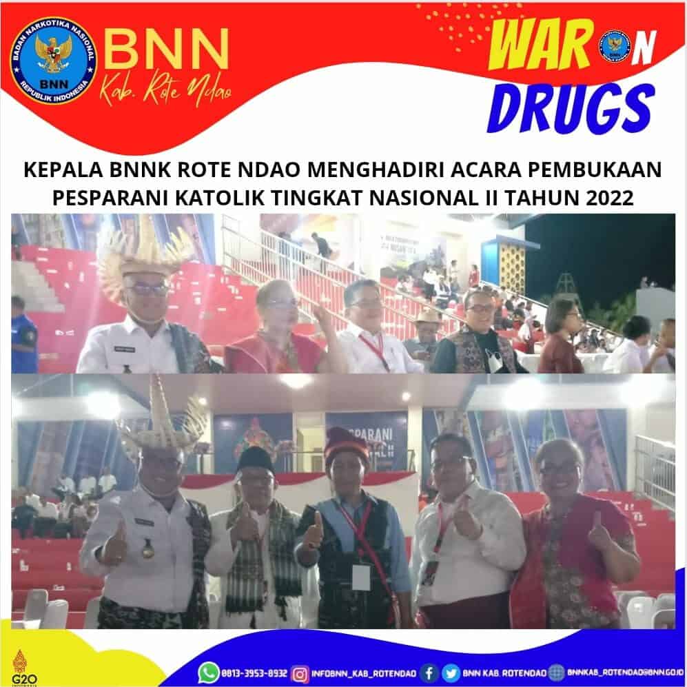 Kepala BNNK Rote Ndao menghadiri Pembukaan Pesparani Katolik Tingkat Nasional II Tahun 2022 Kepala BNNK Rote Ndao menghadiri Pembukaan Pesparani Katolik Tingkat Nasional II Tahun 2022
