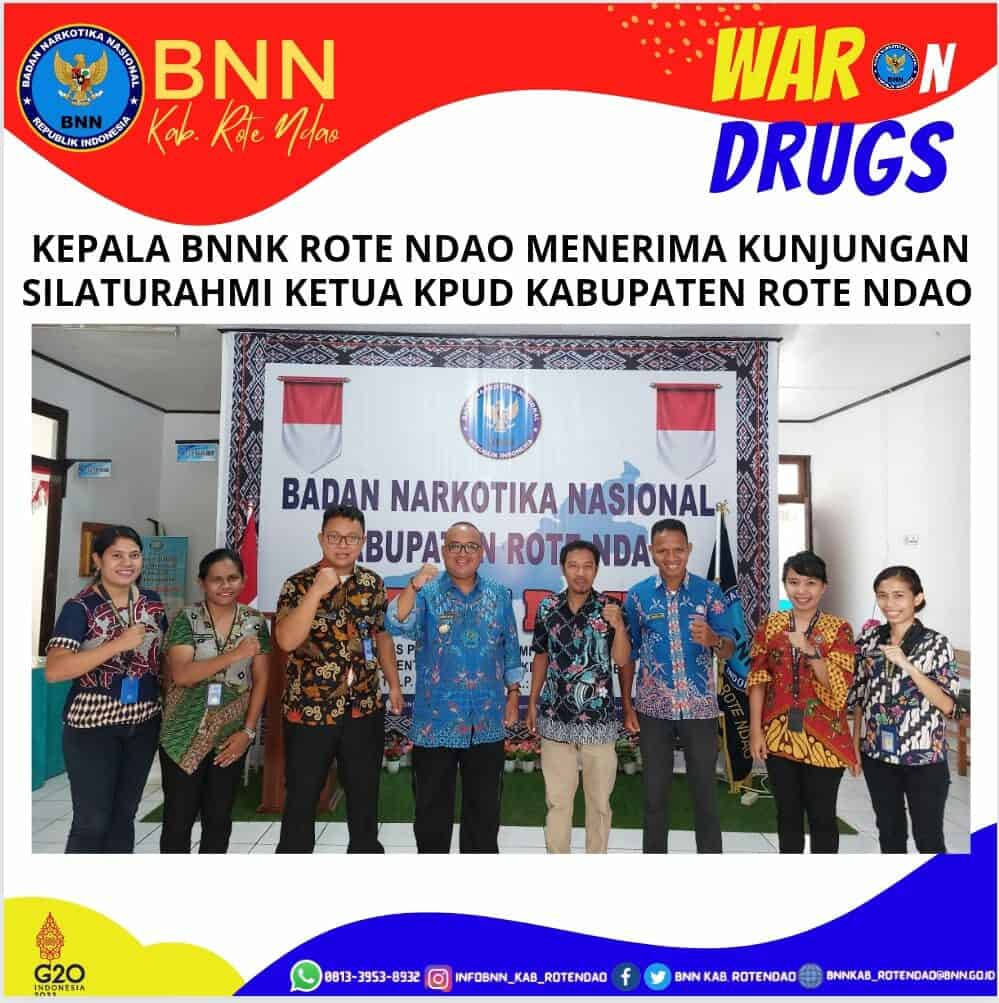 Kepala BNNK Rote Ndao menerima kunjungan silaturahmi Ketua KPUD Kabupaten Rote Ndao Kepala BNNK Rote Ndao menerima kunjungan silaturahmi Ketua KPUD Kabupaten Rote Ndao