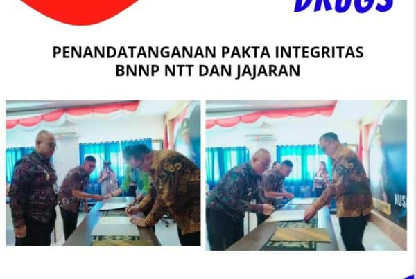 Penandatanganan Pakta Intgritas BNNP NTT dengan Jajaran