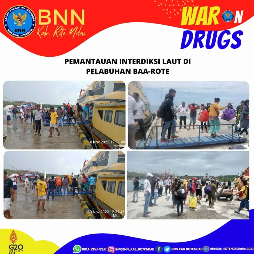 Seksi Pemberantasan Melaksanakan Pemantauan Interdiksi Laut di Pelabuhan Laut Baa - Rote Ndao Upacara Peringatan Hari Pahlawan Ke – 77 Tahun 2022 di Lingkungan Kantor BNNK Rote Ndao https://rotendaokab.bnn.go.id/upacara-peringatan-hari-pahlawan-77-tahun-2022/