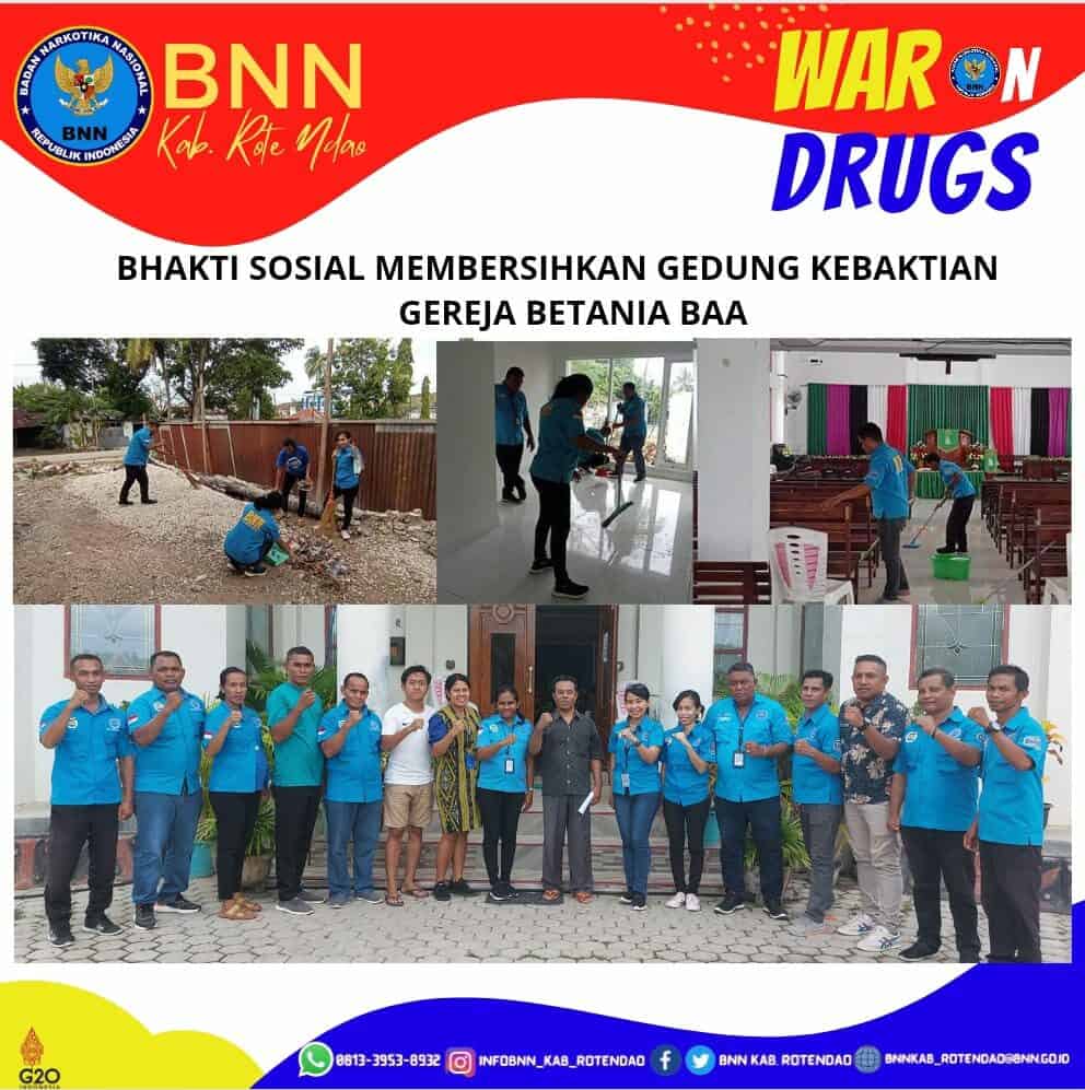 BNNK Rote Ndao Melaksanakan Bhakti Sosial Membersihkan Gereja Betania Baa BNNK Rote Ndao Melaksanakan Bhakti Sosial Membersihkan Gereja Betania Baa
