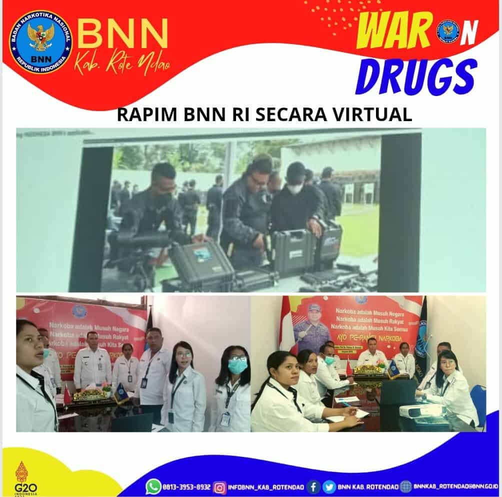 Rapim BNN RI Secara Virtual Rapim BNN RI Secara Virtual