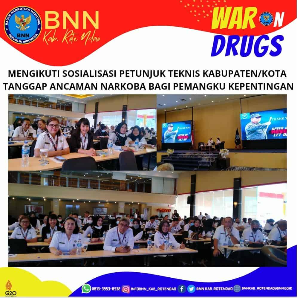 Mengikuti Sosialisasi Petunjuk Teknis Kabupaten/Kota Tanggap Ancaman Narkoba bagi Pemangku Kepentingan Mengikuti Sosialisasi Petunjuk Teknis Kabupaten/Kota Tanggap Ancaman Narkoba bagi Pemangku Kepentingan