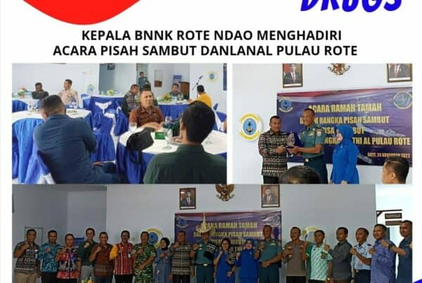 Kepala BNNK Rote Ndao Menghadiri Acara Pisah Sambut Danlanal Pulau Rote