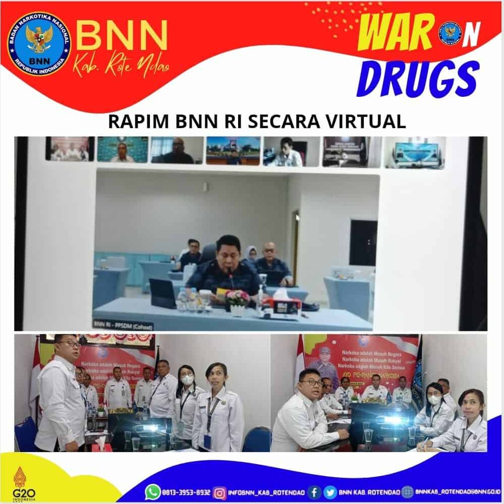 Rapim BNN RI Secara Virtual Rapim BNN RI Secara Virtual