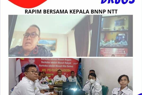 Rapat Bersama Kepala BNNP NTT secara virtual