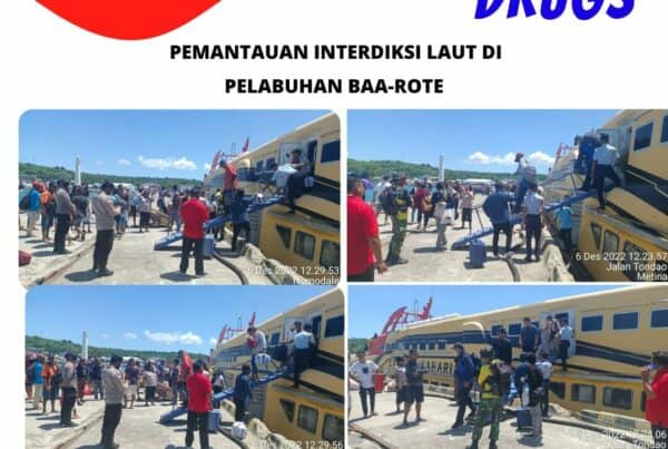 Seksi Pemberantasan Melaksanakan Pemantauan Interdiksi Laut di Pelabuhan Laut Baa – Rote Ndao