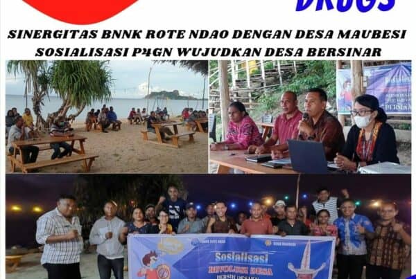 Sinergitas BNNK Rote Ndao dengan Desa Maubesi Sosialiasi P4GN Wujudkan Desa Bersinar