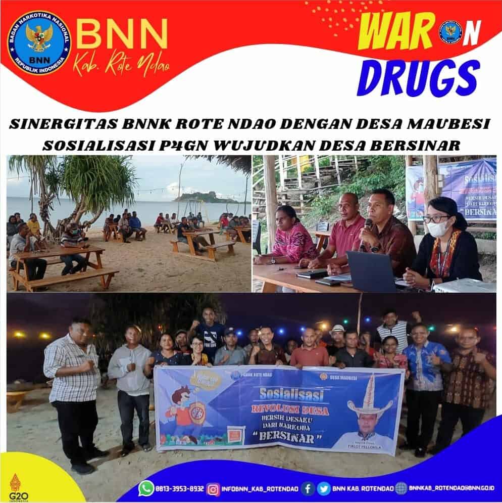 Sinergitas BNNK Rote Ndao dengan Desa Maubesi Sosialiasi P4GN Wujudkan Desa Bersinar Sinergitas BNNK Rote Ndao dengan Desa Maubesi Sosialiasi P4GN Wujudkan Desa Bersinar