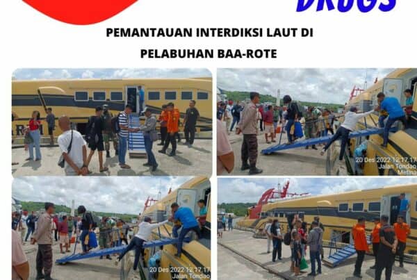 Seksi Pemberantasan Melaksanakan Pemantauan Interdiksi Laut di Pelabuhan Laut Baa – Rote Ndao