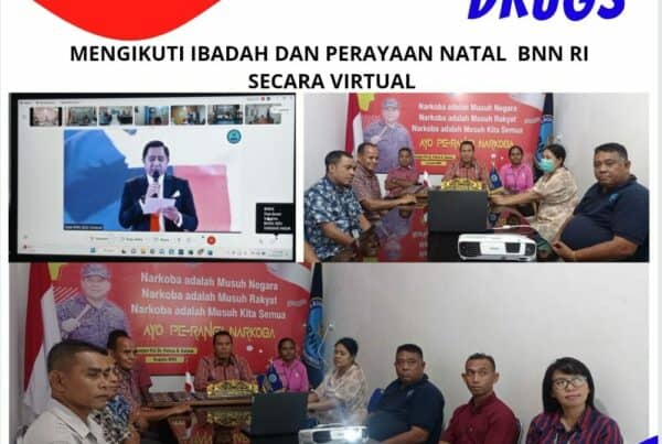 Mengikuti Ibadah dan Perayaan Natal BNN RI Tahun 2022