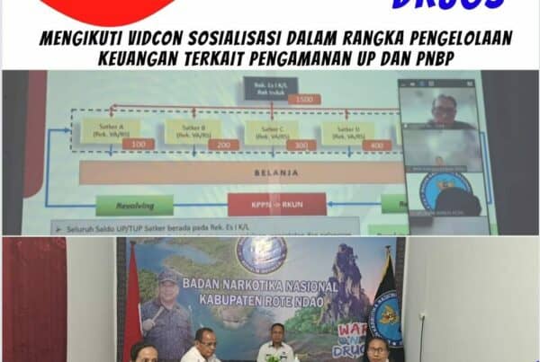 Mengikuti Vidcon Sosialisasi dalam rangka pengelolaan keuangan terkait pengamana UP dan PNBP