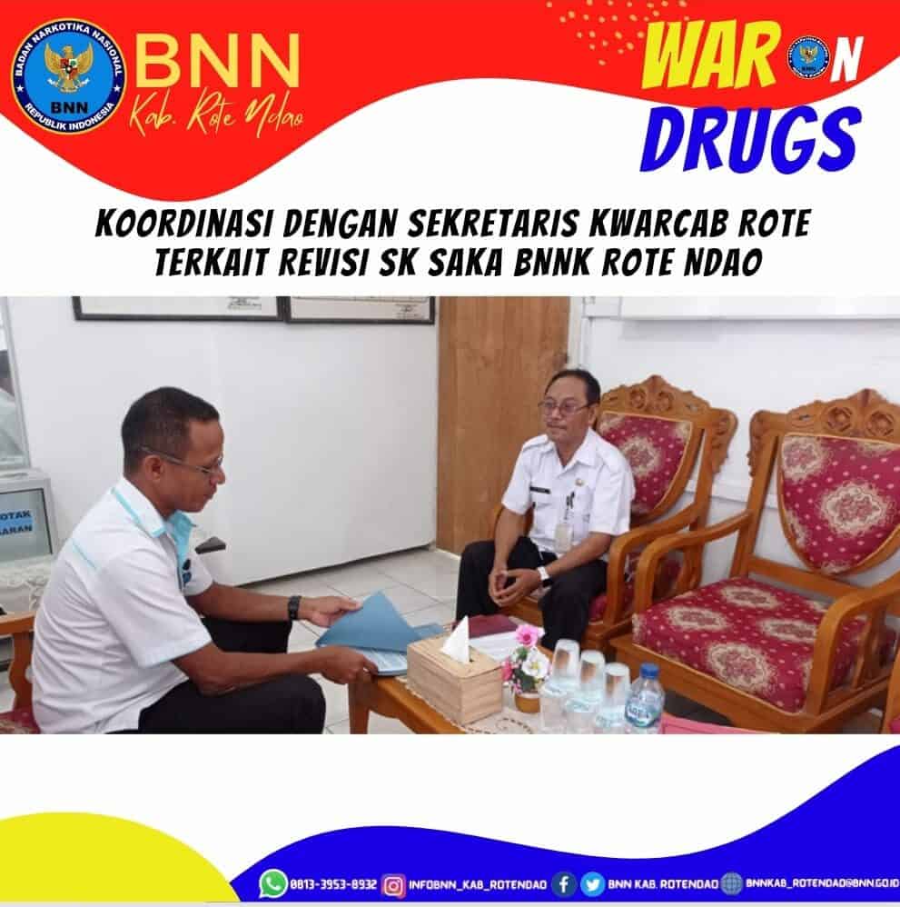 Kasubag Umum Koordinasi dengan Sekretaris Kwarcab Gerakan Pramuka Rote Ndao terkait revisi SK (SAKA) Satuan Karya Anti Narkoba Kasubag Umum Koordinasi dengan Sekretaris Kwarcab Gerakan Pramuka Rote Ndao terkait revisi SK (SAKA) Satuan Karya Anti Narkoba
