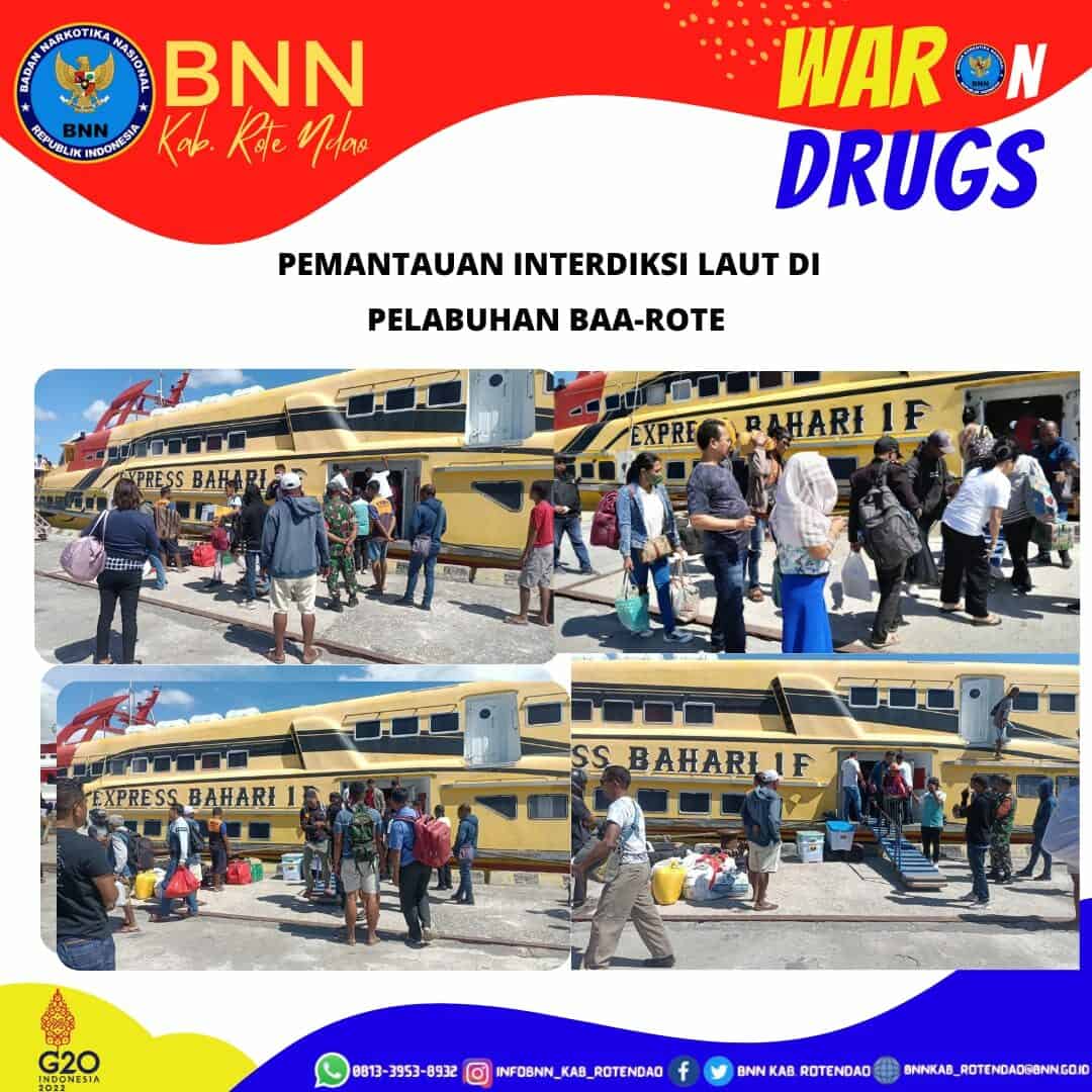 Seksi Pemberantasan Melaksanakan Pemantauan Interdiksi Laut di Pelabuhan Laut Baa – Rote Ndao