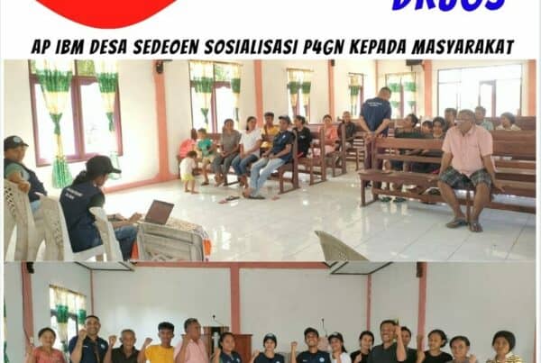 Agen Pemulihan IBM Desa Sedeoen Sosialisasi P4GN kepada masyarakat