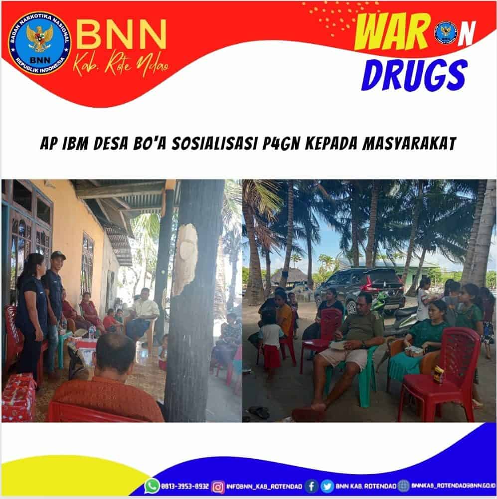 Agen Pemulihan IBM Desa Bo'a Sosialisasi P4GN kepada masyarakat Agen Pemulihan IBM Desa Bo’a Sosialisasi P4GN kepada masyarakat