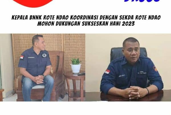 Kepala BNNK Rote Ndao Koordinasi dengan Sekda Rote Ndao mohon dukungan Sukseskan HANI 2023. Kepala BNNK Rote Ndao Koordinasi dengan Sekda Rote Ndao mohon dukungan Sukseskan HANI 2023.
