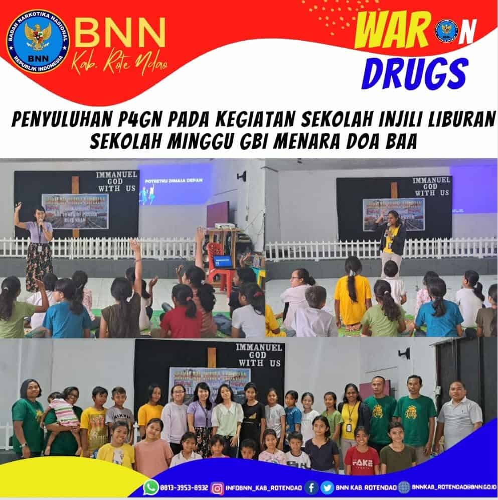 Penyuluhan P4GN pada Kegiatan Sekolah Injil Liburan (SIL), Sekolah Minggu GBI Jemaat Menara Doa Baa Penyuluhan P4GN pada Kegiatan Sekolah Injil Liburan (SIL), Sekolah Minggu GBI Jemaat Menara Doa Baa